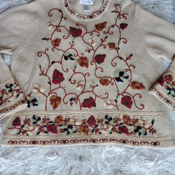 Candor Vintage Sweater Top Size Large - Picture 2 of 6